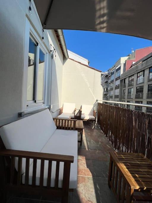 Atico Vintage Con Terraza Lejlighed Vigo Eksteriør billede